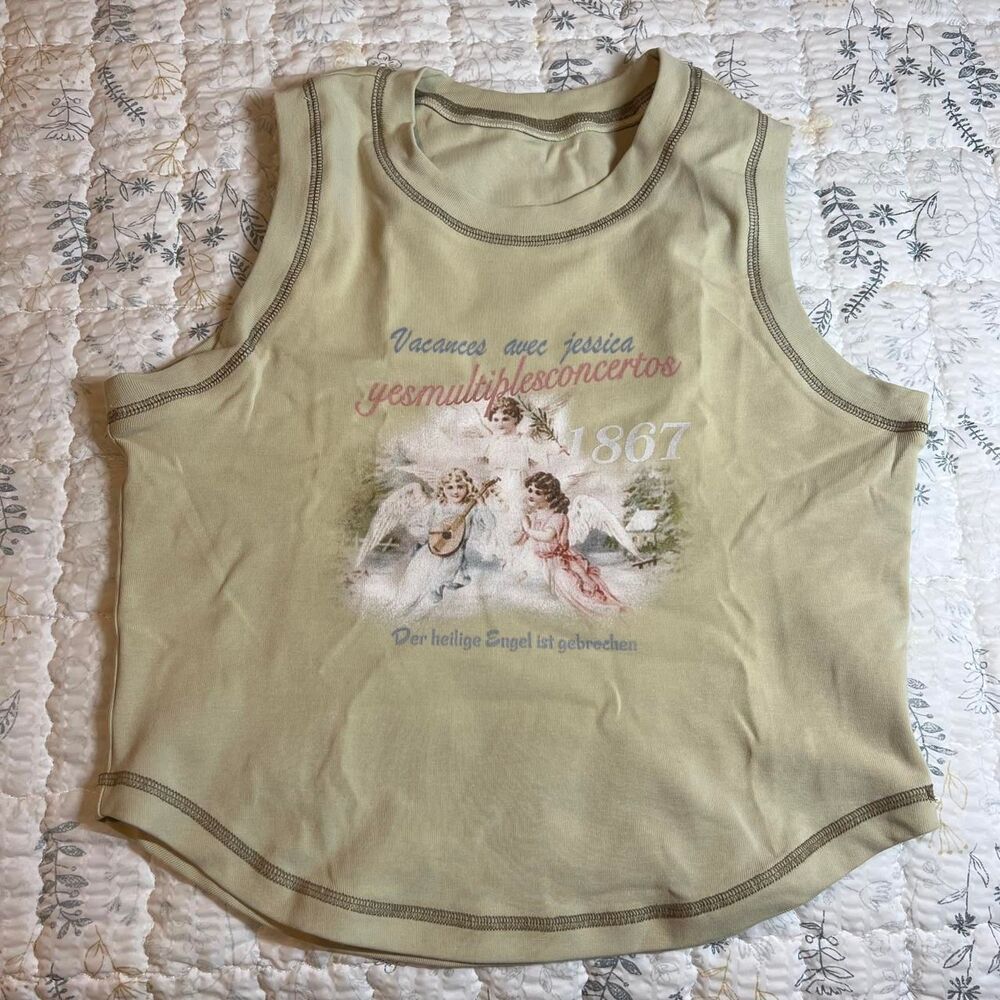 Fiorucci Women's Yellow and Green Vest